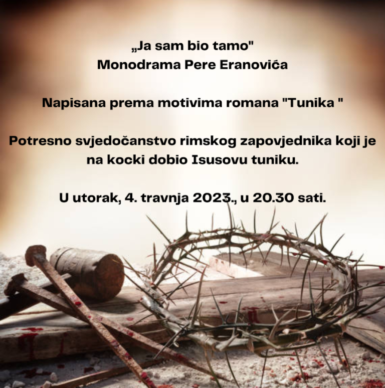 “Ja sam bio tamo”: monodrama Pere Eranovića