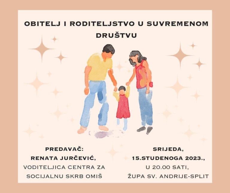 Tribina – Obitelj i roditeljstvo u suvremenom društvu